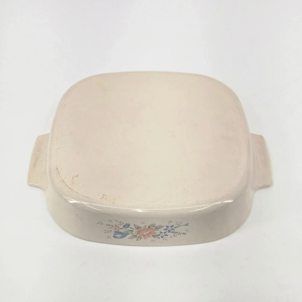 Vintage Corning Ware Pastel Bouquet Casserole Dish 2.5L A-10-B Cookware USA 80's